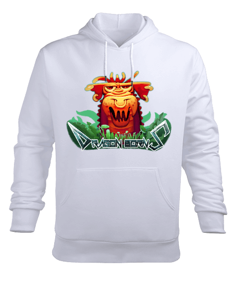 Tisho - Dragon Borns Erkek Kapüşonlu Hoodie Sweatshirt