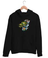 Dragon - Ejderha v2 Siyah Unisex Kapşonlu Sweatshirt - Tisho