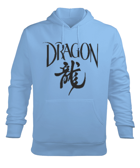 Tisho - Dragon Erkek Kapüşonlu Hoodie Sweatshirt