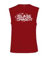 Dragon - Kırıcı Ejderha Kırmızı Kesik Kol Unisex Tişört - Tisho