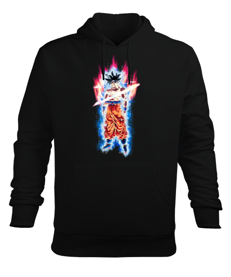Tisho - Dragonball Z Son Goku Siyah Erkek Kapüşonlu Hoodie Sweatshirt