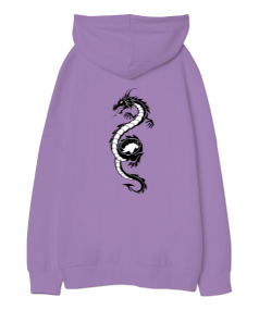 Dragonia Oversize Unisex Kapüşonlu Sweatshirt - Thumbnail