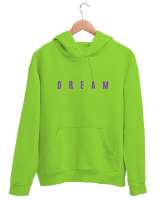 DREAM Fıstık Yeşili Unisex Kapşonlu Sweatshirt - Thumbnail