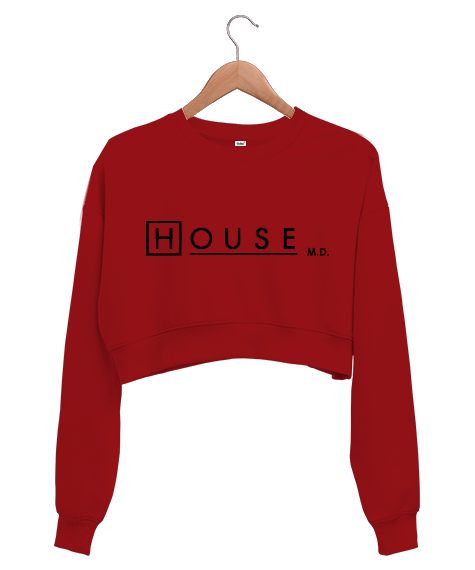 Tisho - Dr.House Kadın Crop Sweatshirt
