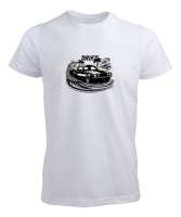 drift Beyaz Erkek Tişört - Tisho