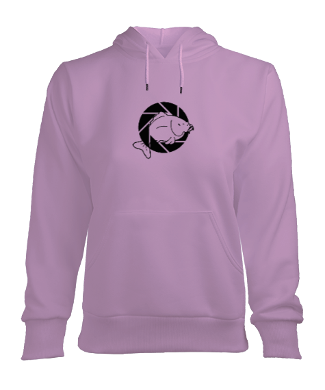 Tisho - Dslr Carp Kapşonlu Bayan Sweatshirt Kadın Kapşonlu Hoodie Sweatshirt