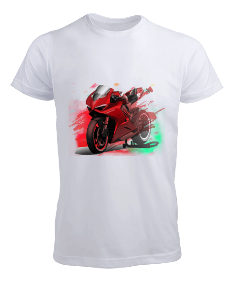 Tisho - Ducati Motosiklet Tasarım Erkek Tişört