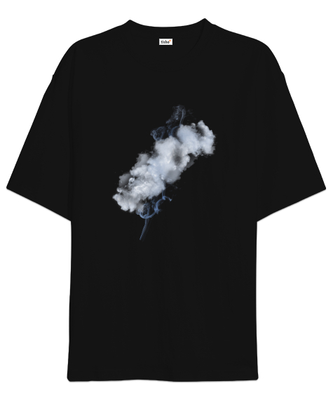 Tisho - Duman - Smoke Siyah Oversize Unisex Tişört