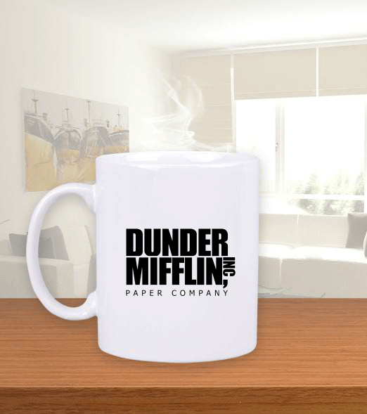 Tisho - Dunder Mifflin Beyaz Kupa Bardak