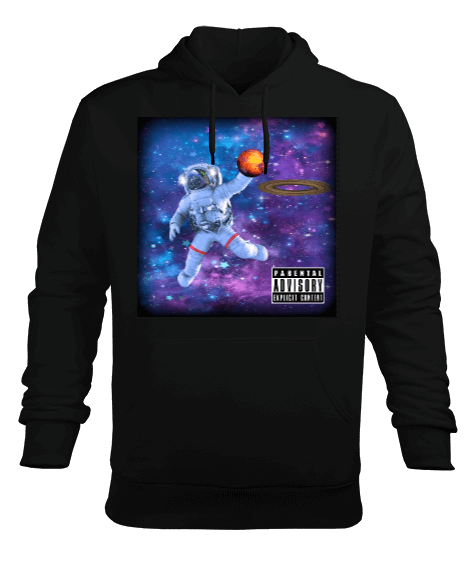 Tisho - Dunker Astronot Erkek Kapüşonlu Hoodie Sweatshirt