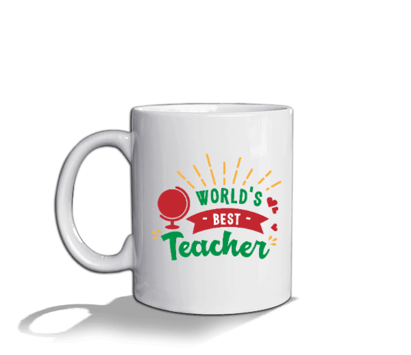 Dünyanın en iyi öğretmeni Beyaz Kupa Bardak