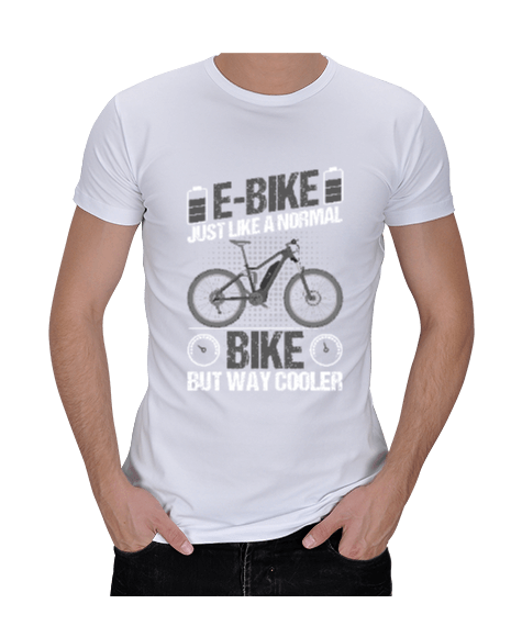 Tisho - E-BIKE Erkek Regular Kesim Tişört