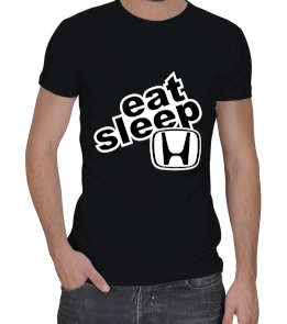 Eat Sleep Honda JDM Tasarımlı Erkek Regular Kesim Tişört