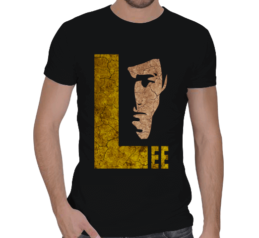 Tisho - Efsane Adam Bruce Lee Slim Fit Sweatshirt Erkek Regular Kesim Tişört