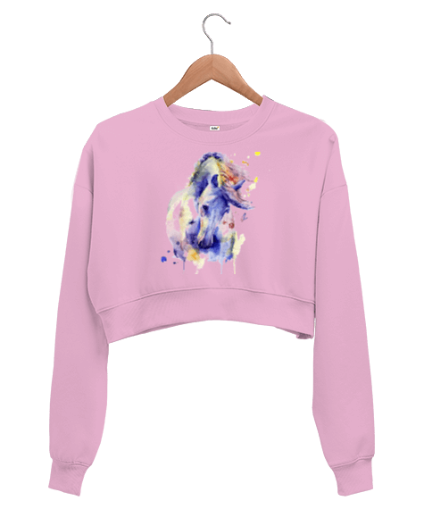 Tisho - Efsanevi tasarım Kadın Crop Sweatshirt