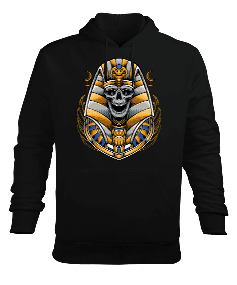 Tisho - Egypt Skull Erkek Kapüşonlu Hoodie Sweatshirt