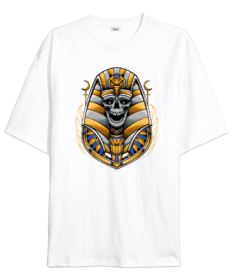 Tisho - Egypt Skull Oversize Unisex Tişört