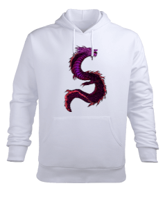 Ejderha Erkek Kapüşonlu Hoodie Sweatshirt - Tisho