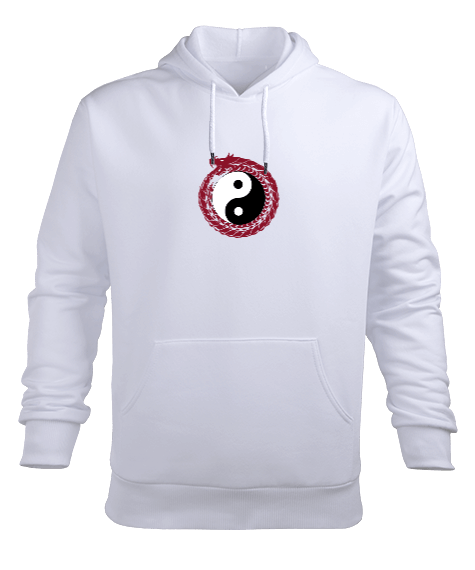 Tisho - Ejderha Erkek Kapüşonlu Hoodie Sweatshirt