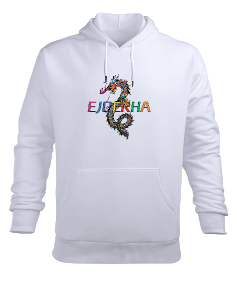 Tisho - Ejderha Erkek Kapüşonlu Hoodie Sweatshirt