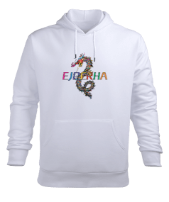Ejderha Erkek Kapüşonlu Hoodie Sweatshirt - Tisho