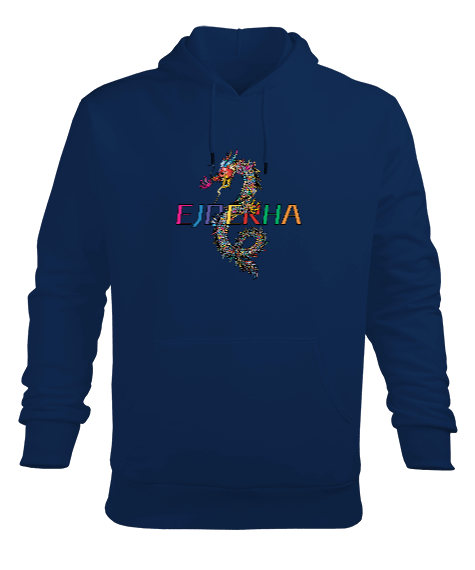 Tisho - Ejderha Erkek Kapüşonlu Hoodie Sweatshirt