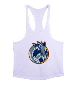 Ejderha figürü fitness motivasyon Erkek Tank Top Atlet - Tisho