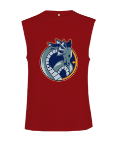 Ejderha figürü fitness motivasyon Kesik Kol Unisex Tişört - Tisho