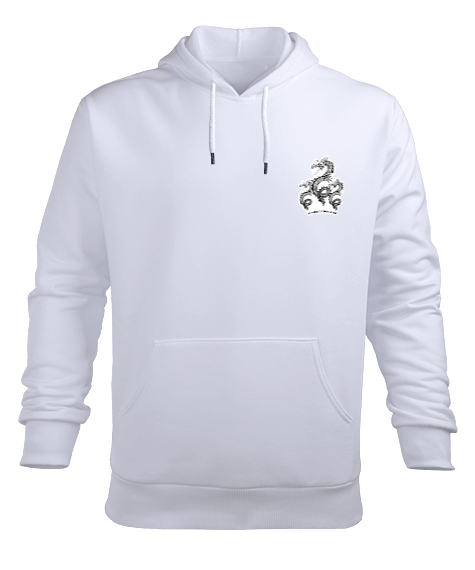 Ejderha Gücü Erkek Kapüşonlu Hoodie Sweatshirt - Tisho