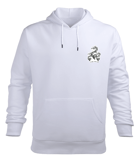 Tisho - Ejderha Gücü Erkek Kapüşonlu Hoodie Sweatshirt