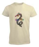 ejderha Krem Erkek Tişört - Tisho