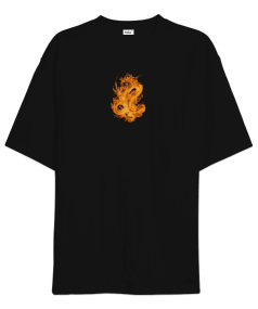 Ejderha Nefesi Oversize Unisex Tişört - Tisho