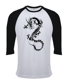 Ejderha Orjinal Reglan 3/4 Kol Unisex Tişört - Tisho