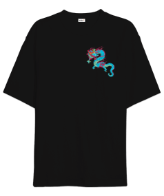Tisho - Ejderha Tasarımlı Oversize Unisex Tişört