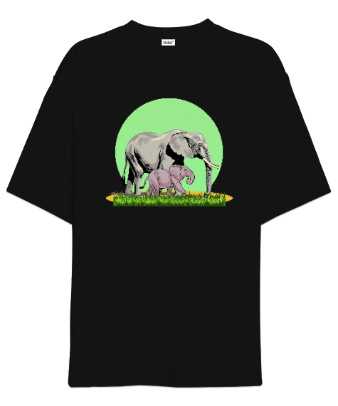 Tisho - Elephants Oversize Unisex Tişört