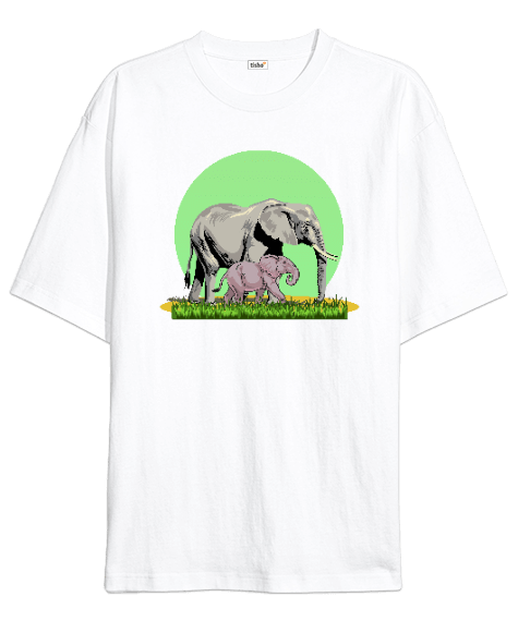 Tisho - Elephants Oversize Unisex Tişört