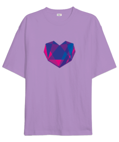 Elmas Kalp Oversize Unisex Tişört - Tisho