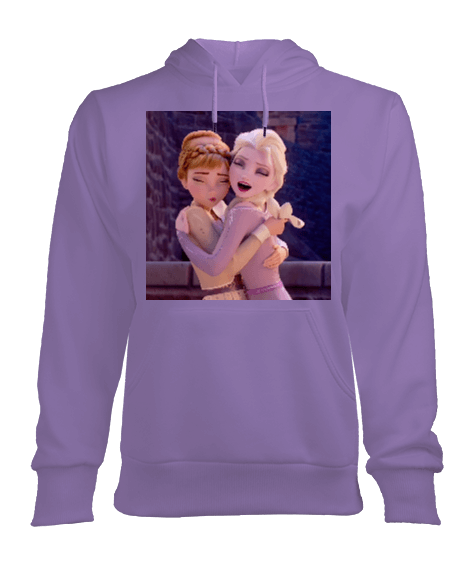 Tisho - Elsa ve Anna Kadın Kapşonlu Hoodie Sweatshirt