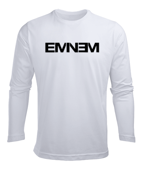 Tisho - Eminem Baskılı Cool Erkek Uzun Kol Yazlık Tişört
