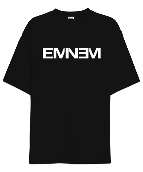 Tisho - Eminem BlackWhite Oversize Unisex Tişört