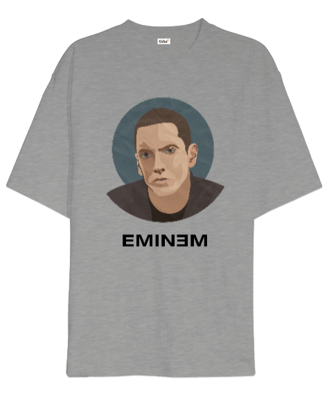 Tisho - Eminem Rap Müzik Oversize Unisex Tişört