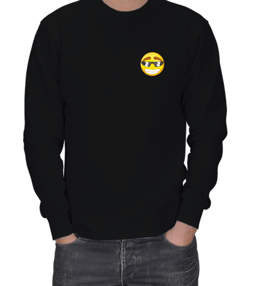 Tisho - Emoji Tasarımlı ERKEK SWEATSHIRT