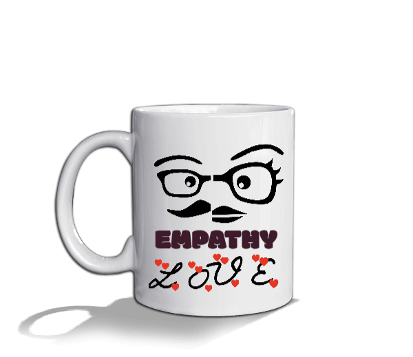 Tisho - EMPATHY LOVE Beyaz Kupa Bardak