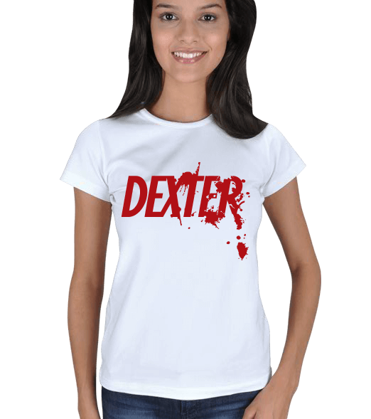 Tisho - EN35063 Dexter Yazılı Bayan Tişört Kadın Tişört