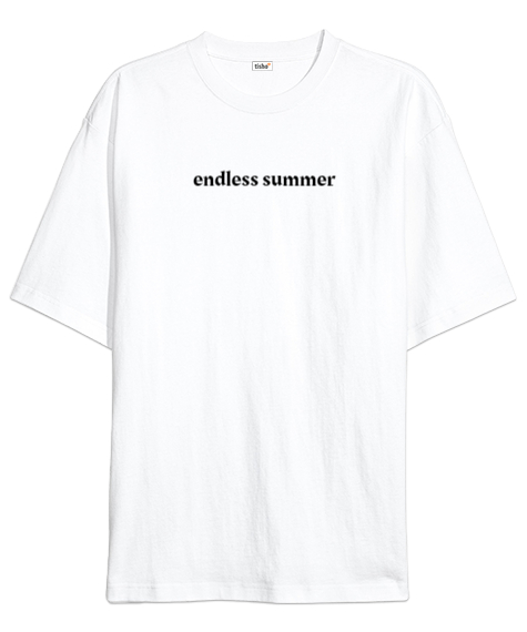 Tisho - Endless Summer Beyaz Oversize Unisex Tişört