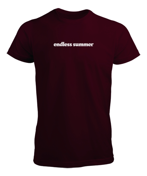 Tisho - Endless Summer Bordo Erkek Tişört