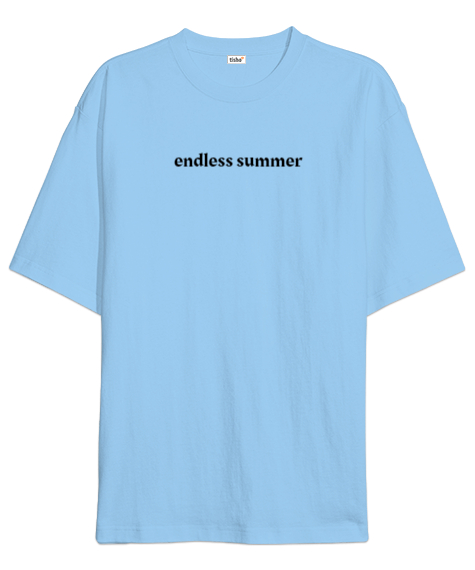 Tisho - Endless Summer Buz Mavisi Oversize Unisex Tişört