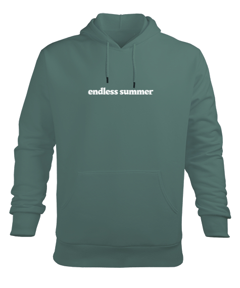 Tisho - Endless Summer Çağla Yeşili Erkek Kapüşonlu Hoodie Sweatshirt