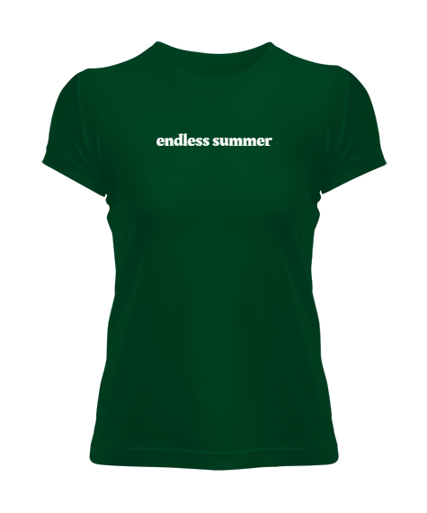 Tisho - Endless Summer Çimen Yeşili Kadın Tişört