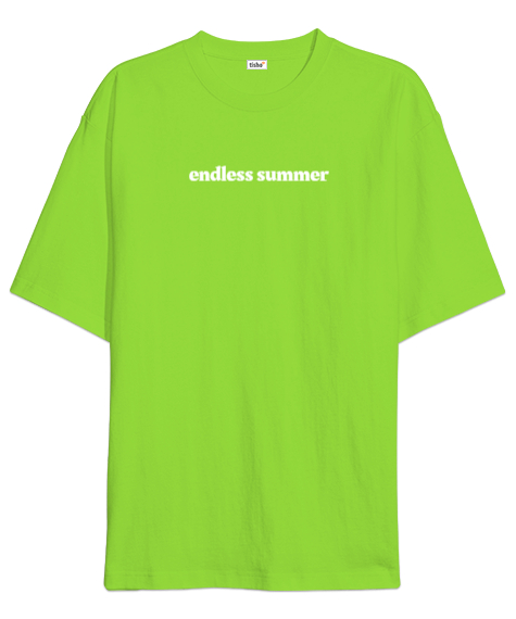 Tisho - Endless Summer Fıstık Yeşili Oversize Unisex Tişört